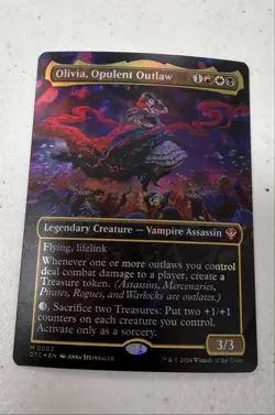 Olivia, Opulent Outlaw (Borderless) Commander: Outlaws of Thunder Junction Foil - Image 1