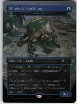 MTG Mirelurk Hatchling Ruin Crab Foil NM Secret Lair Drop Series Magic 7095 - Image 1