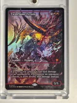 MTG Magic Twinflame Tyrant (Showcase) Foundations Foil M 0427 - Image 1