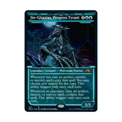 WotC Kamigawa Neon Dynasty Jin-Gitaxias, Progress Tyrant (Showcase) (MR) NM - Image 1
