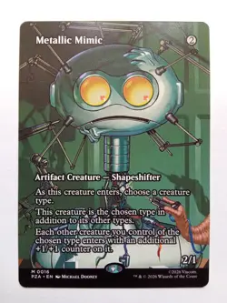 Metallic Mimic 16 BORDERLESS Teenage Mutant Ninja Turtles Source Material MTG - Image 1