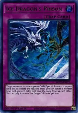 Ice Dragon's Prison - ROTD-EN079 - Ultra Rare - 1st Edition NM Yugioh Rise of Th - Image 1