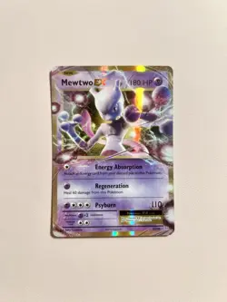 Pokemon Mewtwo EX TCG Holo Ultra Rare Card Evolutions 52/108 - Image 1