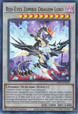 Red-Eyes Zombie Dragon Lord - DIFO-EN039 - Ultra Rare - 1st Edition NM Yugioh Di - Image 1