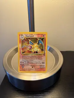 Charizard 4/130 Holographic DMG Condition - Pokemon Base Set 2 - Image 2