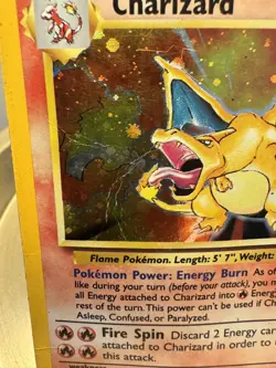 Charizard 4/130 Holographic DMG Condition - Pokemon Base Set 2 - Image 3