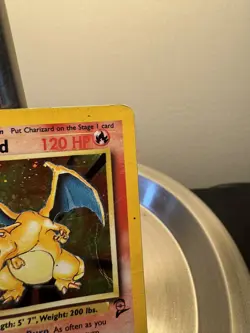 Charizard 4/130 Holographic DMG Condition - Pokemon Base Set 2 - Image 5