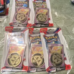 5 packs Pokemon TCG Scarlet & Violet Espathra Promo Booster Pack - Image 1