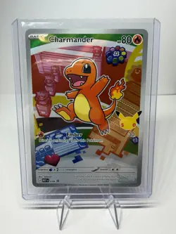 Pokemon Charmander Promo Basic 80 HP MEP 038 Stamped Holo Pokemon TCG Card - Image 1