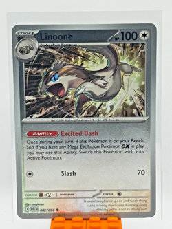 Pokemon Linoone #082/094 English Phantasmal Flames Reverse Holo - Image 1