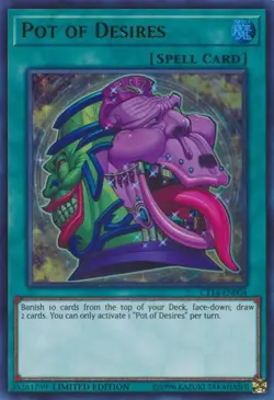Pot of Desires - CT14-EN004 - Ultra Rare - Limited Edition NM Yugioh 2017 Mega-T - Image 1