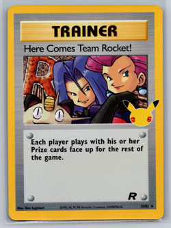 Here Comes Team Rocket! 15/82 Celebrations Classic 2021 Rare Holo Pokemon TCG NM - Image 1