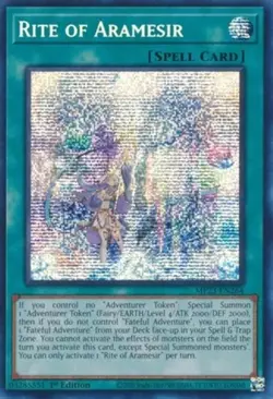 Rite of Aramesir - MP23-EN264 - Prismatic Secret Rare - 1st Edition NM Yugioh 25 - Image 1
