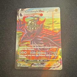 Pokemon Corviknight VMAX Ultra Rare Full Art Holo TG19 Silver Tempest 320 HP - Image 1