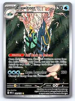 Clawitzer 141/132 Illustration Rare Mega Evolution Pokemon Near Mint - Image 1