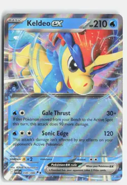Keldeo ex 030/086 SV: White Flare Holo Double Rare Pokemon Holo NM - Image 1