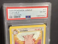 Clefable 1st Edition 1999 Pokemon Jungle 17/64 TCG Rare PSA6 Vintage - Image 5