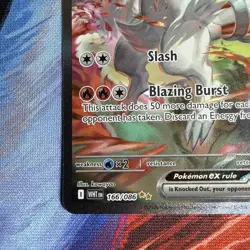 Reshiram ex 166/086 Special Illustration Rare Pokemon White Flare Alt Art NM - Image 4