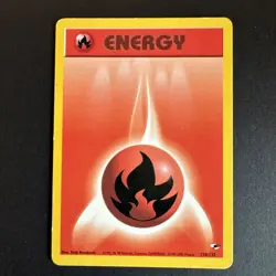 Fire Energy 128/132 Gym Heroes Common Unlimited Pokemon TCG MP - Image 1