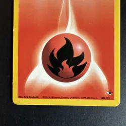 Fire Energy 128/132 Gym Heroes Common Unlimited Pokemon TCG MP - Image 2