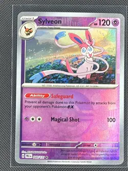 Sylveon (Poke Ball Pattern) 040/131 Holo SV: Prismatic Evolutions Pokemon NM - Image 1