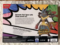 Pokemon TCG Ascended Heroes Premium Poster Collection Mega Lucario New/Sealed - Image 2