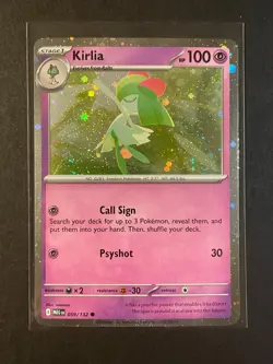 Pokemon Kirlia 059/132 Mega Evolution Cosmos Holo Common Promo NM - Image 1