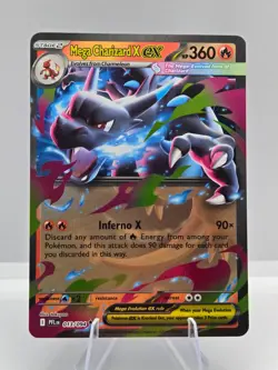 Mega Charizard X ex 013/094 Double Rare Phantasmal Flames Pokemon NM - Image 1