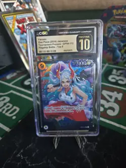 One Piece Yamato Promo OP04-112 Foil Japanese Flagship Top 8 CGC 10 - Image 1