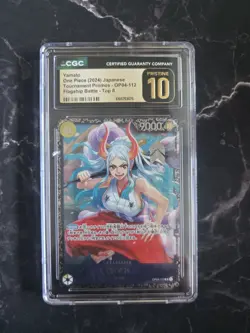 One Piece Yamato Promo OP04-112 Foil Japanese Flagship Top 8 CGC 10 - Image 2