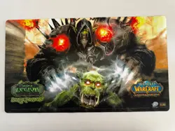 World of Warcraft TCG Playmat March of the Legion Sneak Preview Orc Warlock - Image 1