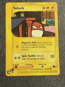 Voltorb Pokemon Card 113/144 Vintage 2003 Pokemon TCG - Image 1