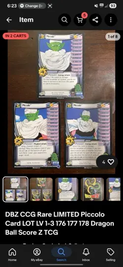 RESERVED DBZ CCG CARD LOT - Image 2