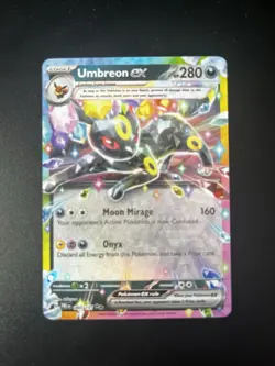 Pokemon TCG Umbreon EX 60/131 Double Rare Prismatic Evolutions Card NM - Image 1