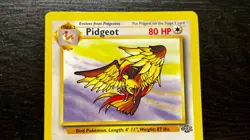 POKEMON TCG - ENGLISH JUNGLE SET PIDGEOT 24/64 NON HOLO RARE CARD LP MP - Image 2