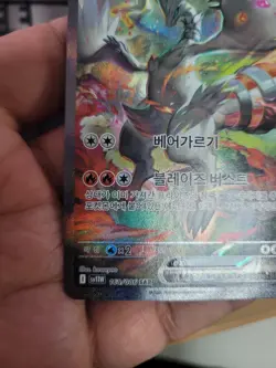 Korean Reshiram ex + Zekrom ex SAR Pokemon Card SET - Image 5