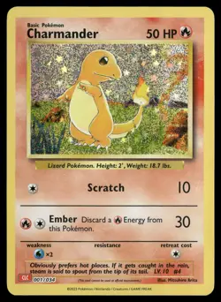 Charmander 001/034 Trading Card Game Classic Pokemon TCG - Image 1