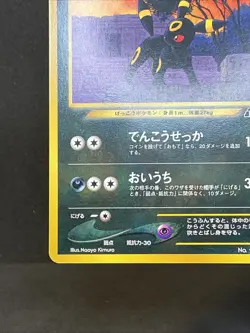 Umbreon Pokemon Card No.197 Neo 2 Premium File Promo Japanese - Image 3