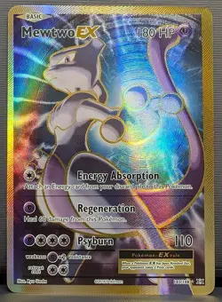Mewtwo EX Full Art Holo XY Evolutions Pokemon TCG Card 103/108 Ultra Rare LP - Image 1