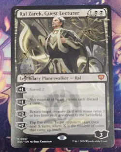 MTG Ral Zarek, Guest Lecturer 0097 Strixhaven Mythic Rare NM - Image 1