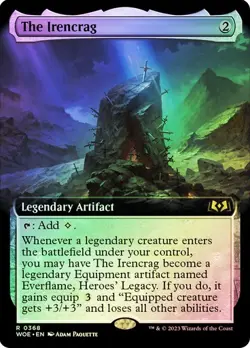 The Irencrag (Extended Art) - FOIL - Wilds of Eldraine - Magic The Gathering MTG - Image 1