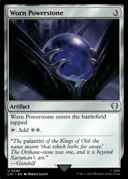 Worn Powerstone 293 Commander: The Lord of the Rings: Magic: The Gathering NM - Image 1