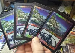 Island Japanese Foil Invasion Shadow Signed By Artist - Image 1