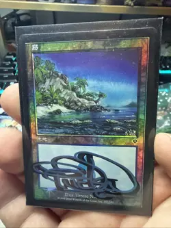 Island Japanese Foil Invasion Shadow Signed By Artist - Image 2