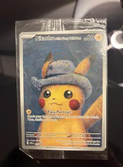 Pokemon Pikachu with Grey Felt Hat 85 Scarlet & Violet Promo Full Art Card - Image 1