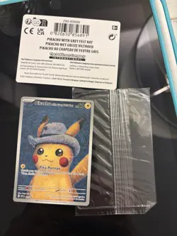 Pokemon Pikachu with Grey Felt Hat 85 Scarlet & Violet Promo Full Art Card - Image 4