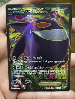 2014 POKEMON XY PHANTOM FORCES #114 GENGAR EX FULL ART ULTRA RARE HOLO ENGLISH - Image 1