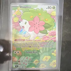 Pokemon Shaymin 185/182 Sv10 Destined Rivals Illustration Rare Holo Basic 80 HP - Image 1