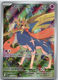 Zacian 100/094 Illustration Rare Phantasmal Flames Pokemon NM - Image 1