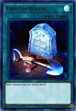 Foolish Burial - BLHR-EN057 - Ultra Rare - 1st Edition NM Yugioh Battles of Lege - Image 1